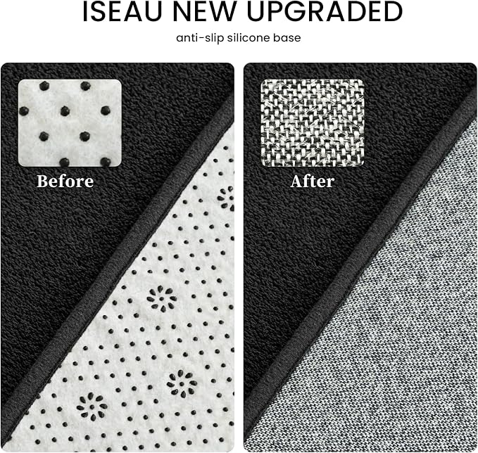 ISEAU 2x8 Runner Rug for Hallway, Soft Memory Foam Carpet - Image 2