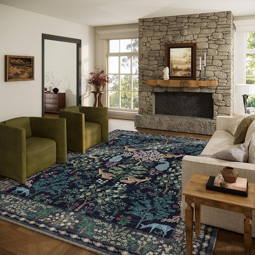 9x12 Area Rugs for Living Room: Washable Bedroom Rug Vintage Area Rug Stain by palohom