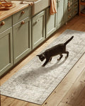 Machine Washable Kitchen Runner Rugs: 2'6"x8' Hallway Rug Non Slip Low Pile by palohom