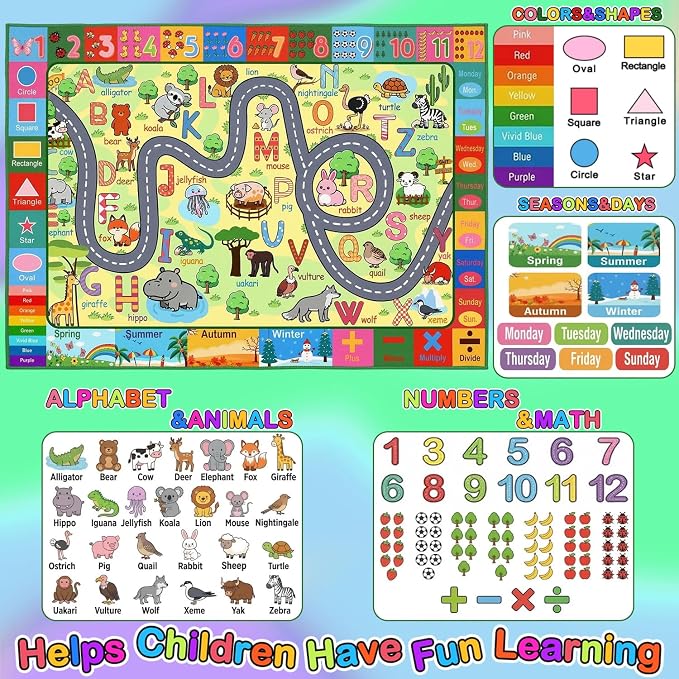 Educational ABC Area Rug 2.5x4 Feet Kids Rugs - Image 3