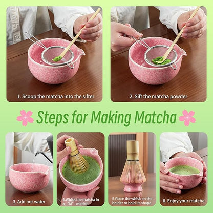 TEANAGOO Matcha Whisk Set, Ceremony Matcha Kit, Matcha Tea Set - Image 5