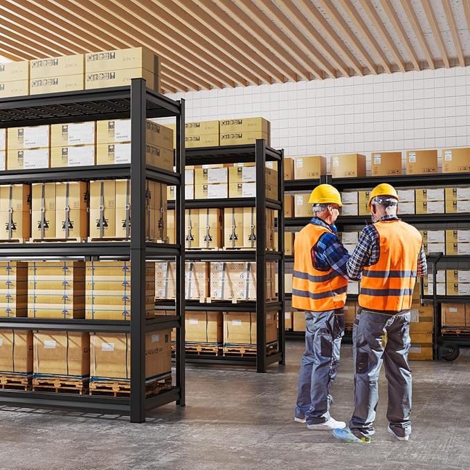 72"Hx59"Wx20"DGarage Shelving-2500 lbs 5 Tier Storage Shelves, Adjustable Heavy - Image 9