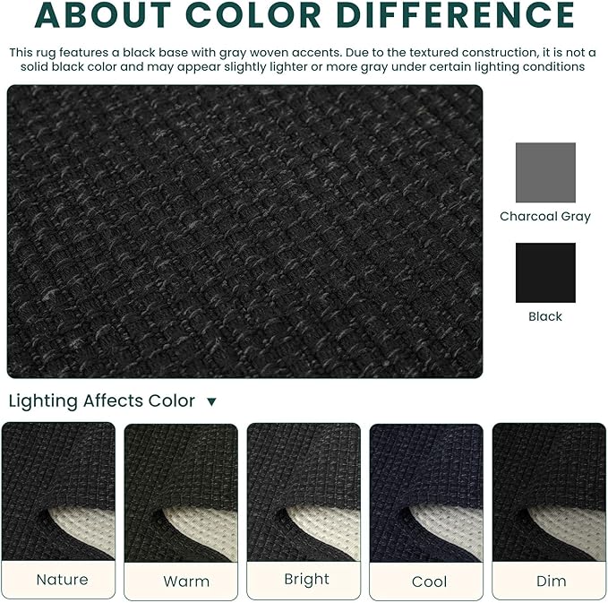 KOZYFLY Black 2x14 Runners Rugs - Image 3