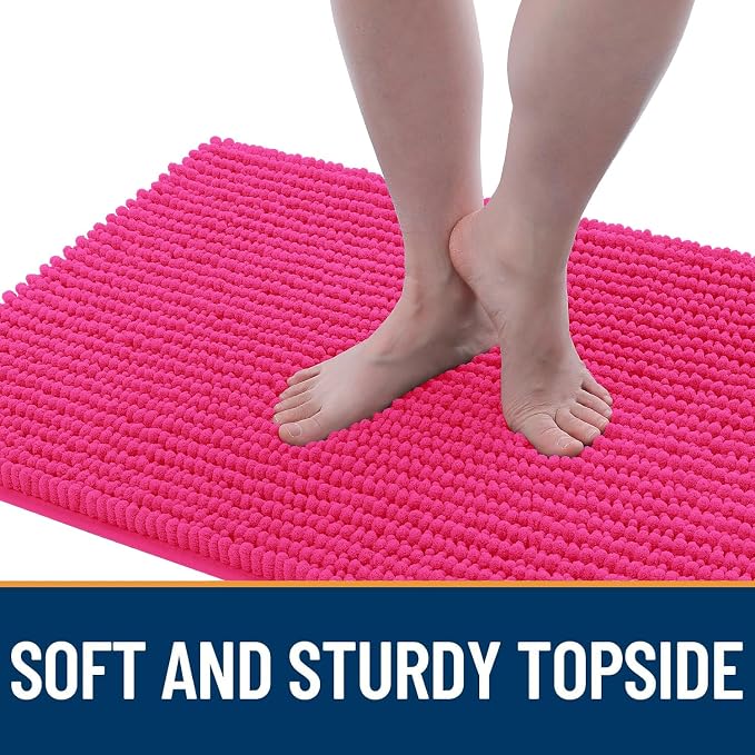 OLANLY Dog Door Mat for Muddy Paws 44x24, Ultra Absorbent Chenille Mud Doormat - Image 3