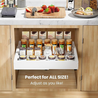 1 Pack Pull out Cabinet Organizer, Width Depth, - Image 8