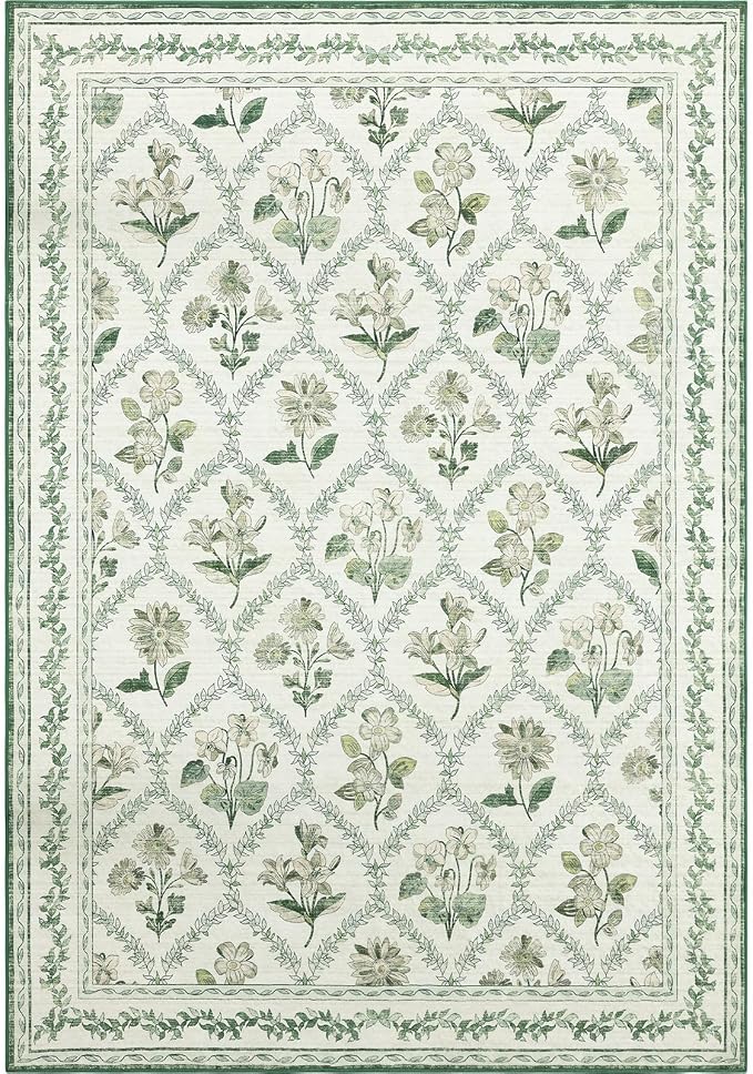 LIANLAM Checkered Rug 9x12 Area Rugs - Image 9
