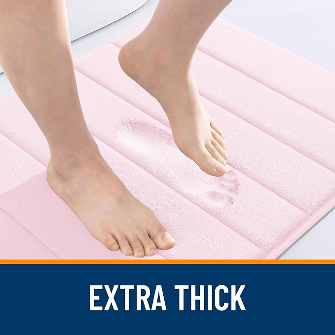 OLANLY Memory Foam Long Bathroom Rugs Runner 47x24, Super Soft Absorbent Bath - Image 6