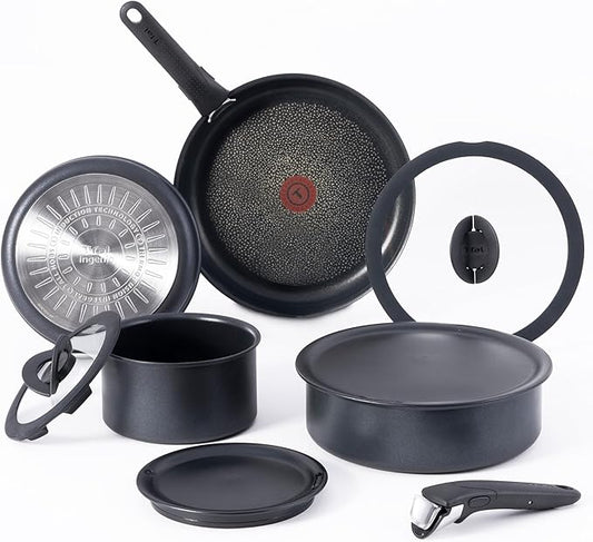 T-fal Ingenio Expertise Non Stick Cookware Set 10 Piece, Oven Broiler Safe 500F by T-falbrand