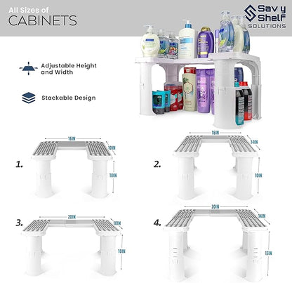 Expandable Under Sink Organizer and Storage I Bathroom Under the Sink Organizer - Image 7