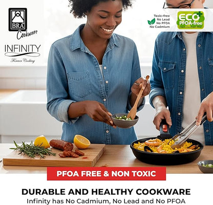 BRA COOKWARE Infinity Nonstick Frying Pan | 8-Inch Cast Aluminum Skillet | - Image 8