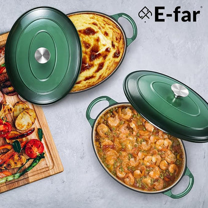 E-far 5QT Oval Dutch Oven Pot - Image 8