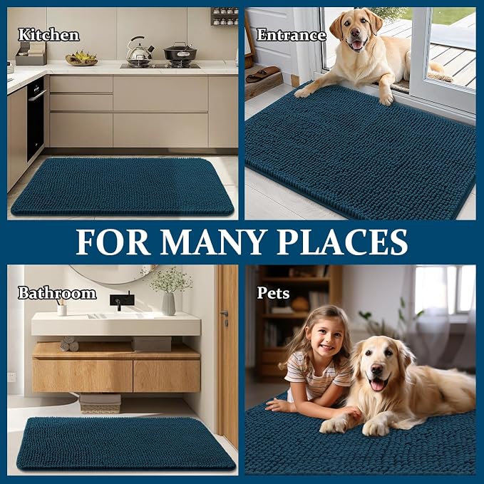 OLANLY Dog Door Mat for Muddy Paws 30x20, Absorbs Moisture and Dirt, Absorbent - Image 8