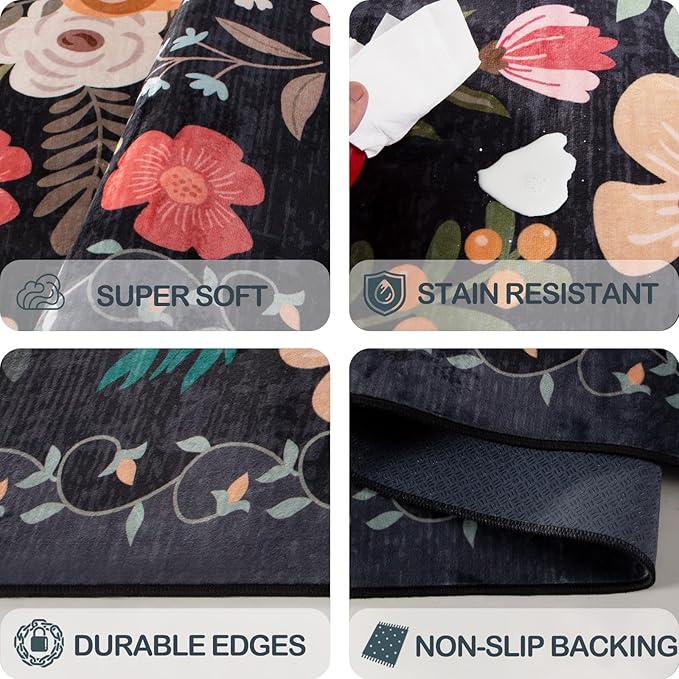 Washable 2'6" x 10' Runners for Hallways, Non Slip Long Floor Runner for Kitchen - Image 5
