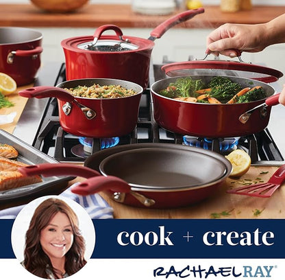 Rachael Ray Cook + Create Nonstick Cookware/Pots and Pan Set, 10 Piece - Image 18