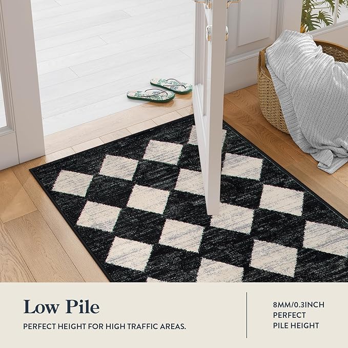 Lahome Zelie Checkered Washable Rug Runners - Image 8