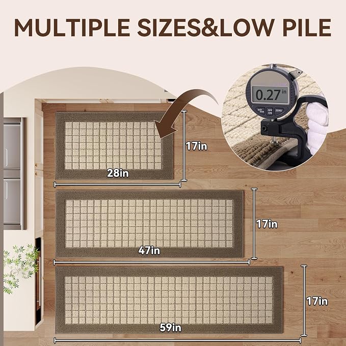 Kitchen Rugs Non Slip Washable, Absorbent and Stain Resistant Kitchen Sink Mats - Image 2
