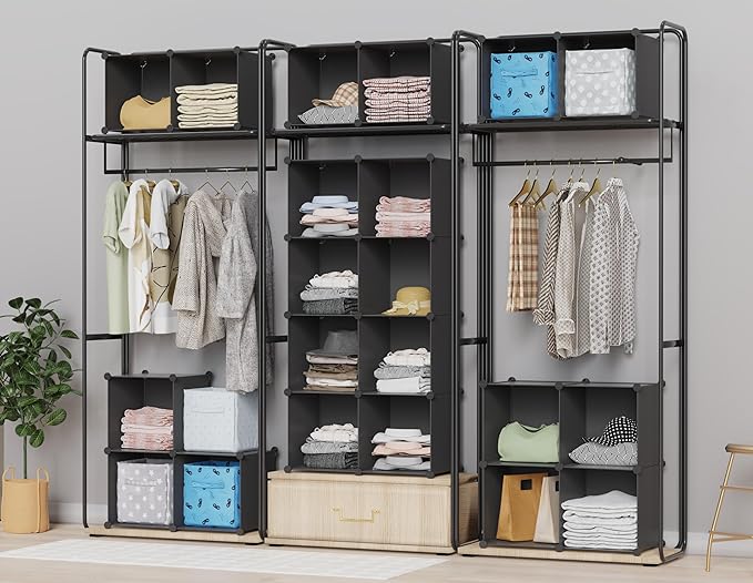 HOMIDEC Closet Organizers and Storage, 9 Cube Storage Organizer, Portable - Image 4