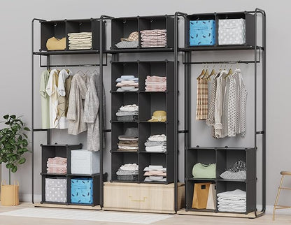 HOMIDEC Closet Organizers and Storage, 9 Cube Storage Organizer, Portable - Image 4