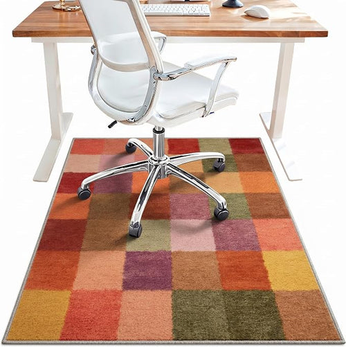 36"x48" Office Chair Mat for Hardwood Tile Floor, Under Desk Carpet Protector by BESBLEE