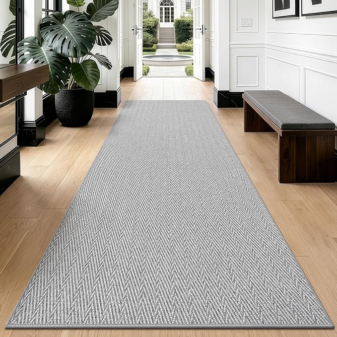 LUMI Ultra Thin Runner Rug for Hallway 2.7'x12', Non-Slip Entryway Rug by LUMI
