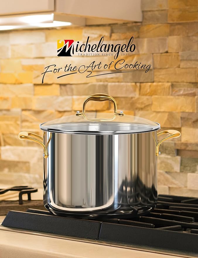 MICHELANGELO Stainless Steel Stock Pot - Image 2