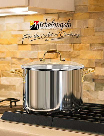 MICHELANGELO Stainless Steel Stock Pot - Image 2