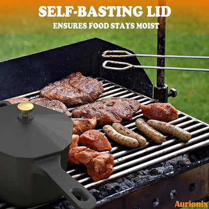 Small Cast Iron Sauce Pot with Lid – Pure Cast Iron Melting Pot - Image 6