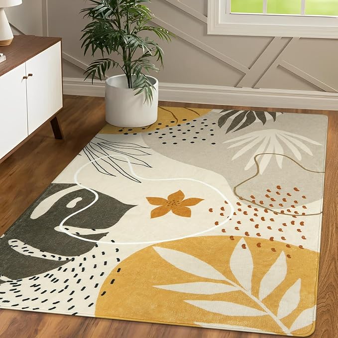LLahome Boho 3x5 Washable Area Rug by Lahome