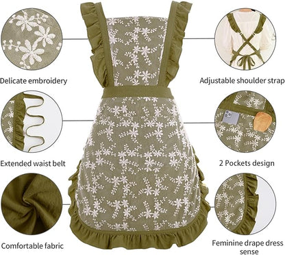 Pinknoke Vintage Pinafore Apron Dress - Image 5