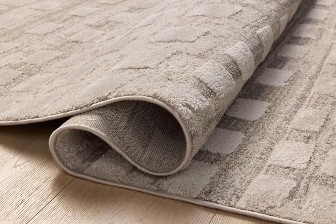 Loloi Amber Lewis Monty Collection MOT-06 Pebble/Beige 4'-0" x 6'-0", .50" Pile - Image 5