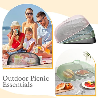 Hicarer 4 Pcs Metal Mesh Screen Food Cover - Image 4