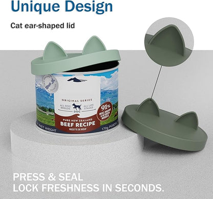 OHMO 2 Pack Pet Food Can Lids, BPA Free Silicone Covers - Image 4