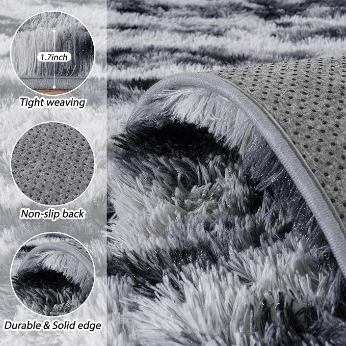 Area Rugs 9x12 for Living Room, Ultra Soft Fluffy Rugs for Bedroom, Non-Slip - Image 5