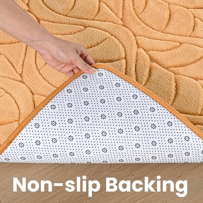 Macgace 4x6 Apricot Area Rug, Soft Shag Carpet Washable Bedroom Nursery Rug - Image 7