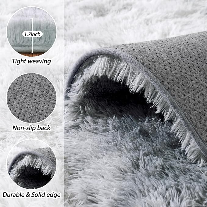 8x10 Area Rugs for Living Room, Ultra Soft Fluffy Large Shaggy Rug Carpet for - Image 5