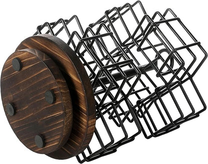 MyGift 8 Compartment Tea Bag Organizer Carousel, Coffee Station Storage Caddy - Image 7
