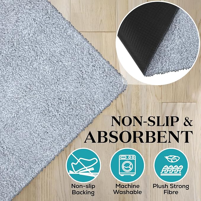 Premium Microfiber Indoor Door Mat – 20"x30" Washable Entry Mat, Waterproof - Image 4