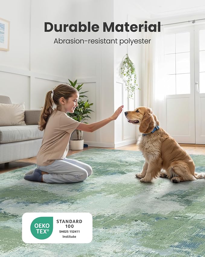 Runner Rugs for Hallway 2'6"x10', Modern Abstract Machine Washable Runners for - Image 7