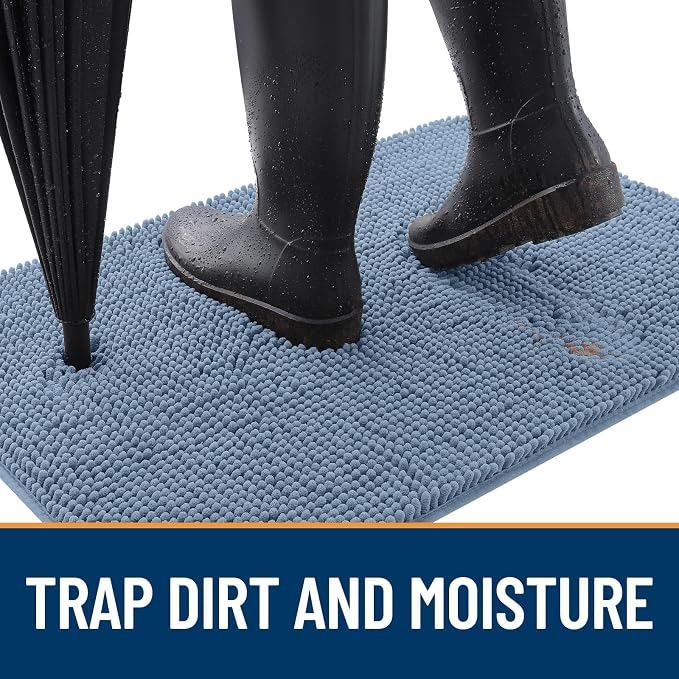 OLANLY Dog Door Mat for Muddy Paws 50x30, Absorbs Moisture and Dirt, Absorbent - Image 2