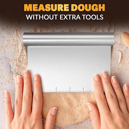 Bench Scraper Kitchen – Multipurpose Pastry Scraper Tool - Image 7