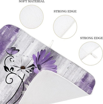 Floral Dish Drying Mat 18x24 Inches - Image 7