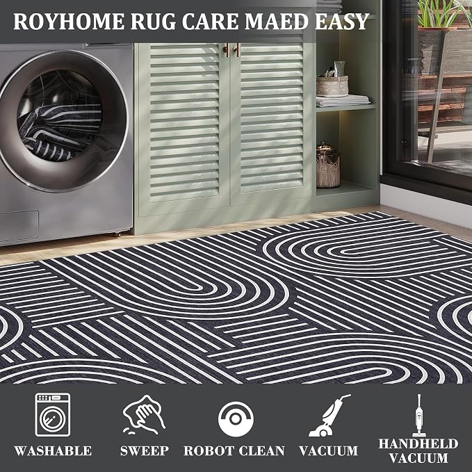 ROYHOME Washable Rug 6x9 Area Rugs - Image 6