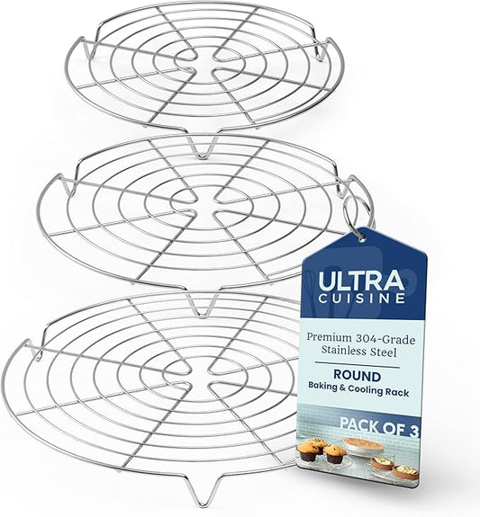 Ultra Cuisine 3 Set Round Cooling Racks by UltraCuisine