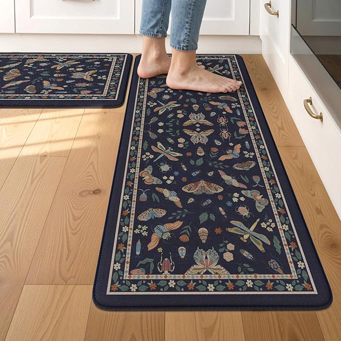 LEEVAN Anti Fatigue Mats for Kitchen Floor Non-Slip, Cushioned Kitchen Mats for by LEEVAN
