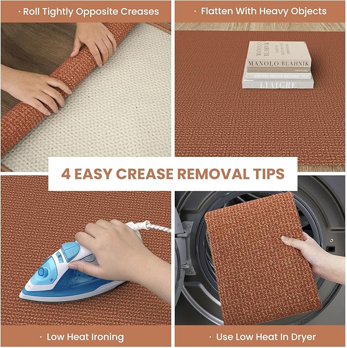 IOHOUZE Washable Runner Rug 2x10 Non Slip Rubber Backed Long Hallway Runner - Image 6