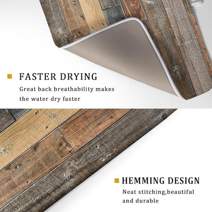 Giwawa Wood Grain Dish Drying Mat - Image 3