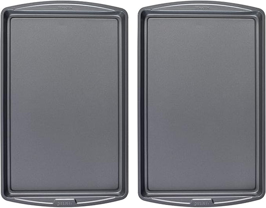 GoodCook Everday Nonstick Carbon Steel 17 x 11-Inch Baking Sheet Set, 2 Pack – by GoodCook