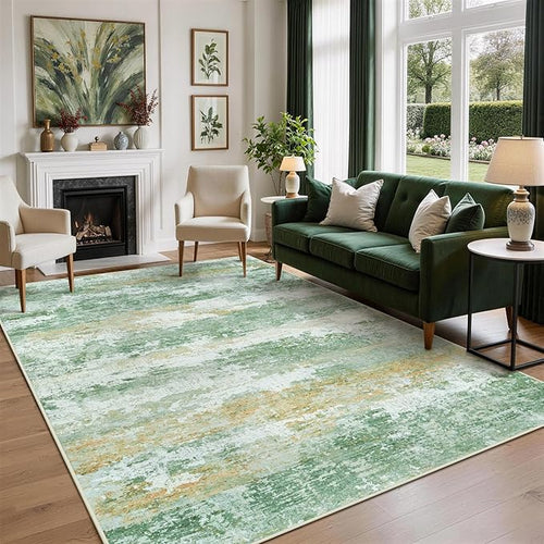 8x10 Area Rugs for Living Room Rug Washable: Abstract Large Rug for Dining Room by Aelenmu