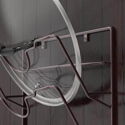 Simple Houseware Cabinet Door/Wall Mount Pot Lid Organizer Rack, Bronze - Image 3