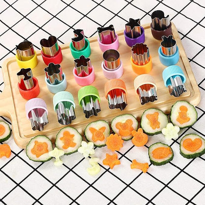 Vegetable Cutter Shapes Set Mini Sizes Cookie Cutters Set Fruit Cookie Pastry - Image 3